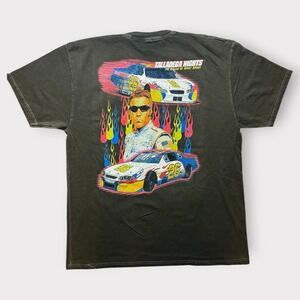 Talladega Nights Ricky Bobby Graphic T-Shirt XL Faded Black Movie Tee Racing